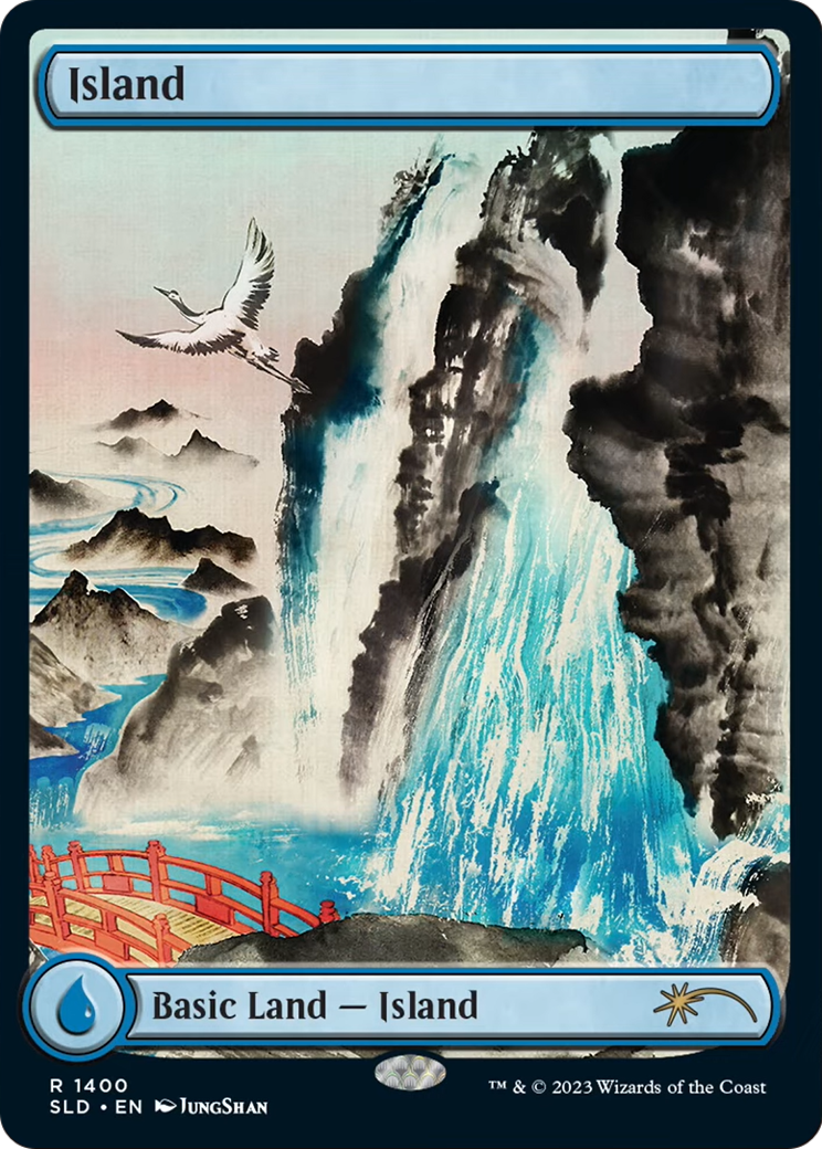 Island (1400) (SLD-1400) [Secret Lair] Drop Foil MTG Single Wizards of the Coast