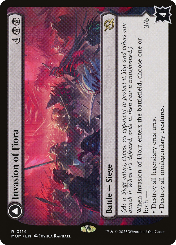 Invasion of Fiora (MOM-114) [March of the Machine] Foil MTG Single Wizards of the Coast