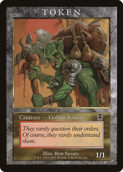 Goblin Soldier Token (APC) (MPRP-) [Misc] Magic Player Rewards 2001 MTG Single Wizards of the Coast