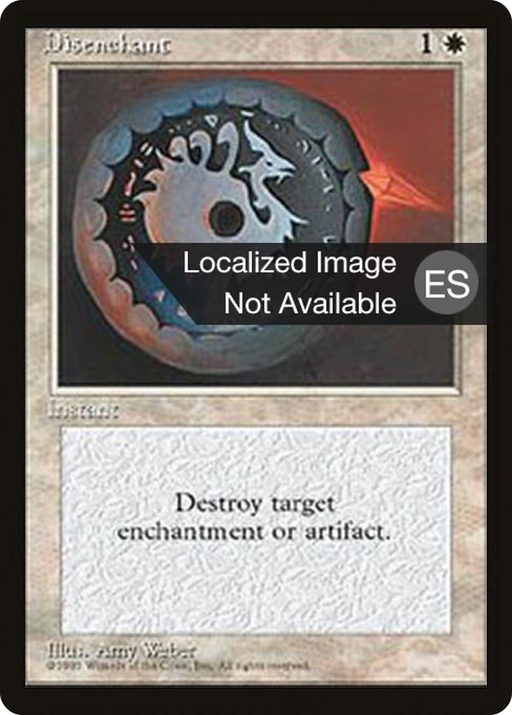 Disenchant (4BB-) [Fourth Edition Foreign Black Border] MTG Single Wizards of the Coast