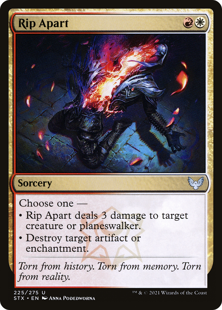 Rip Apart (STX-225) [Strixhaven: School of Mages] Foil MTG Single Wizards of the Coast