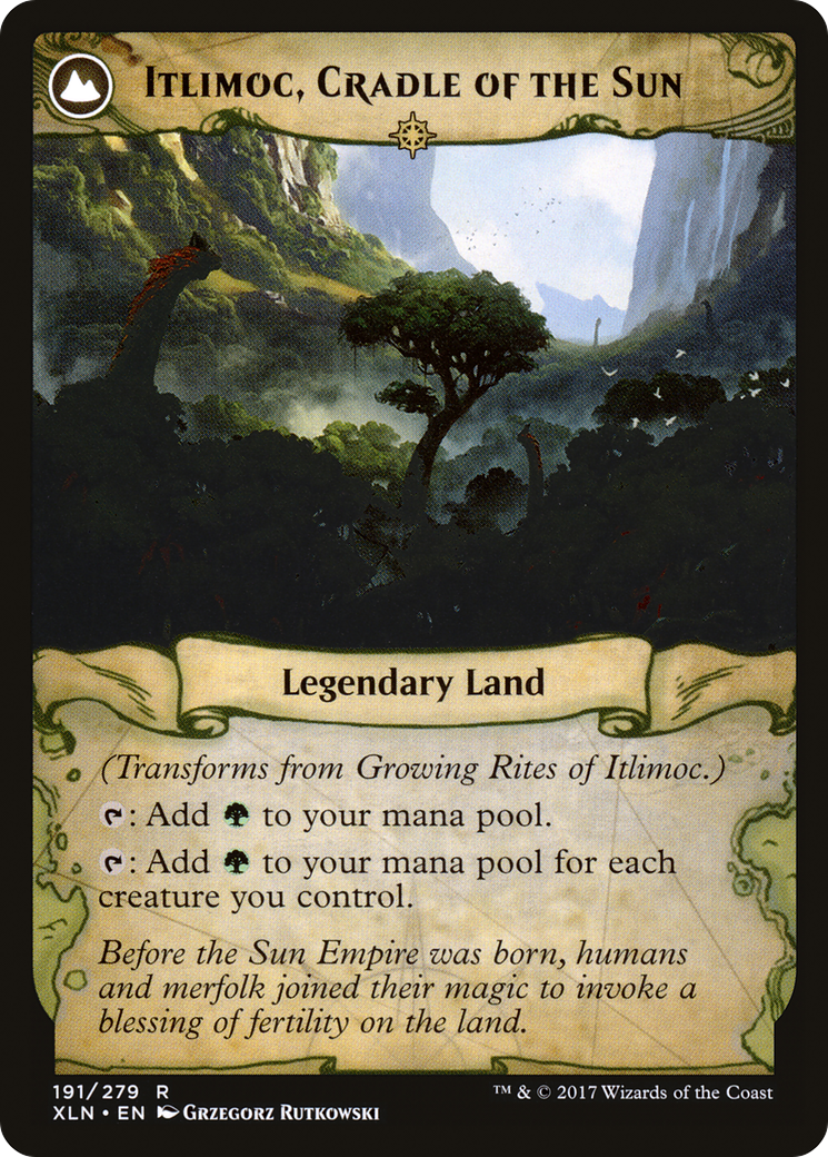 Growing Rites of Itlimoc (XLN-191) [Ixalan] Foil MTG Single Wizards of the Coast