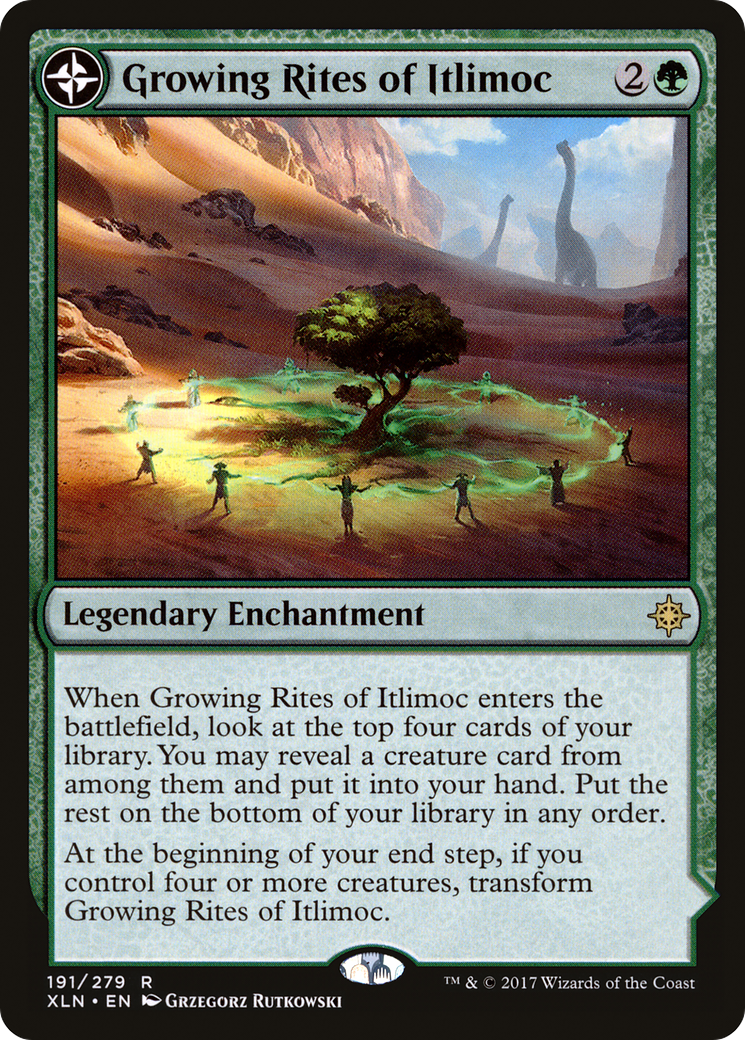 Growing Rites of Itlimoc // Itlimoc, Cradle of the Sun [Ixalan] MTG Single Magic: The Gathering