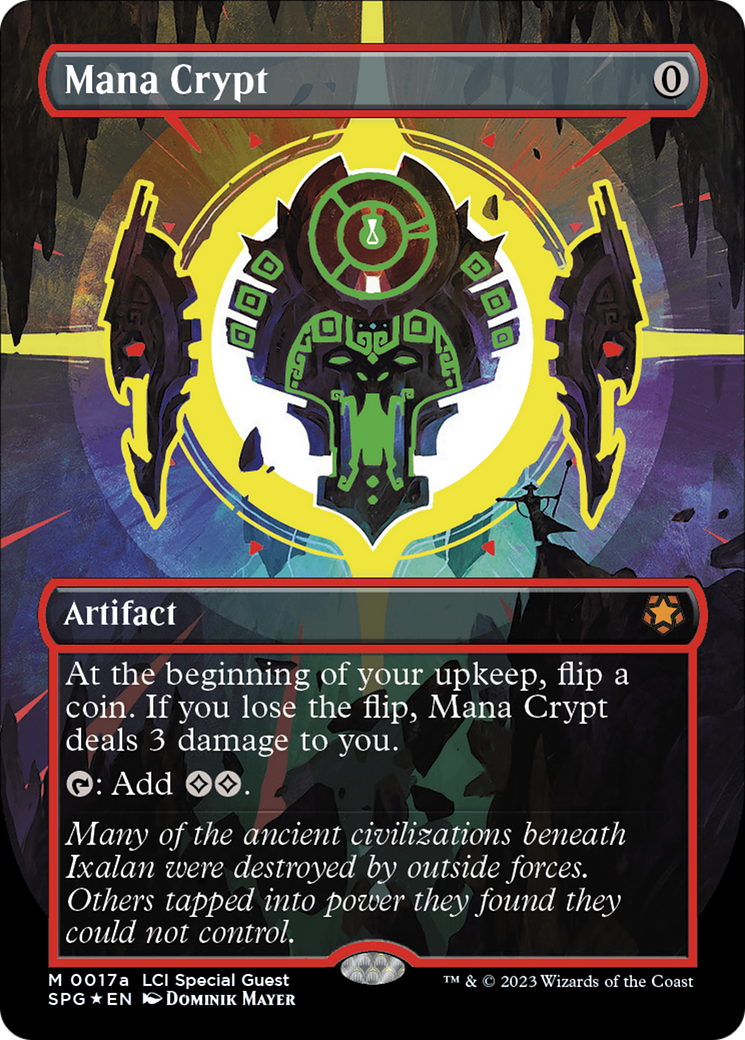 Mana Crypt (0017a) (SPG-17A) [Special Guests] (Borderless) Foil MTG Single Wizards of the Coast