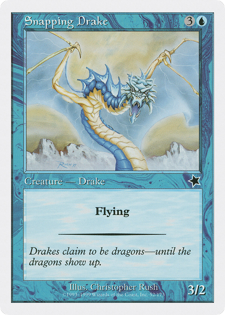 Snapping Drake (S99-052) [Misc] Starter 1999 MTG Single Wizards of the Coast