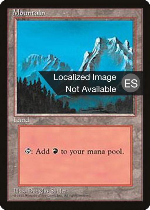 Mountain (4BB-374) [Fourth Edition Foreign Black Border] MTG Single Wizards of the Coast