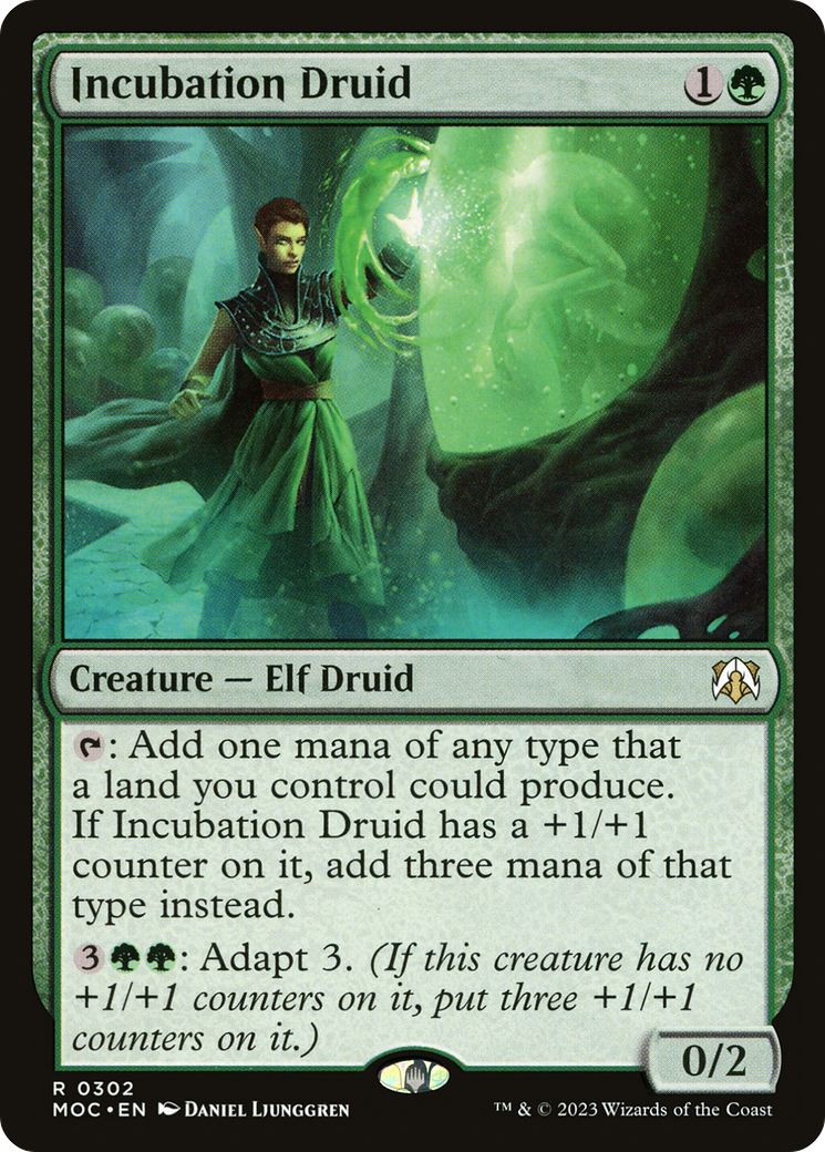 Incubation Druid (MOC-302) [March of the Machine Commander] MTG Single Wizards of the Coast