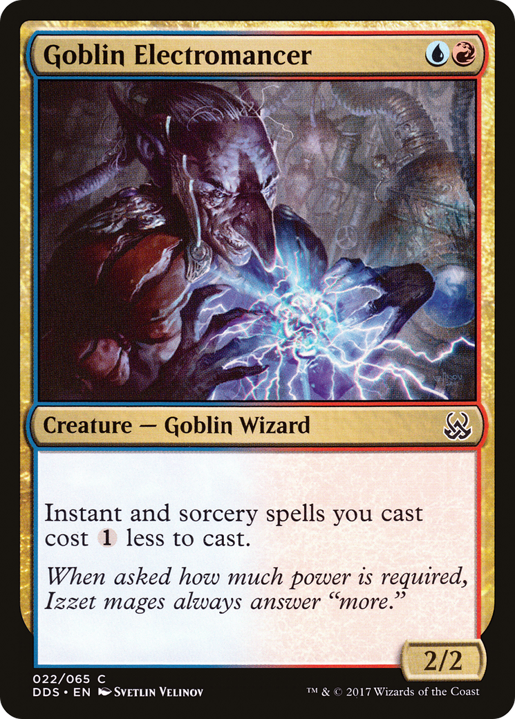 Goblin Electromancer (DDS-022) [Misc] Duel Decks: Mind vs. Might MTG Single Wizards of the Coast