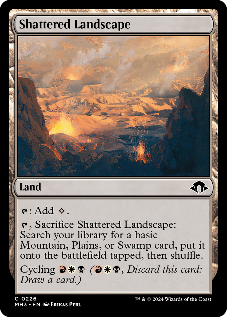 Shattered Landscape (MH3-226) [Modern Horizons 3] MTG Single Modern Horizons 3