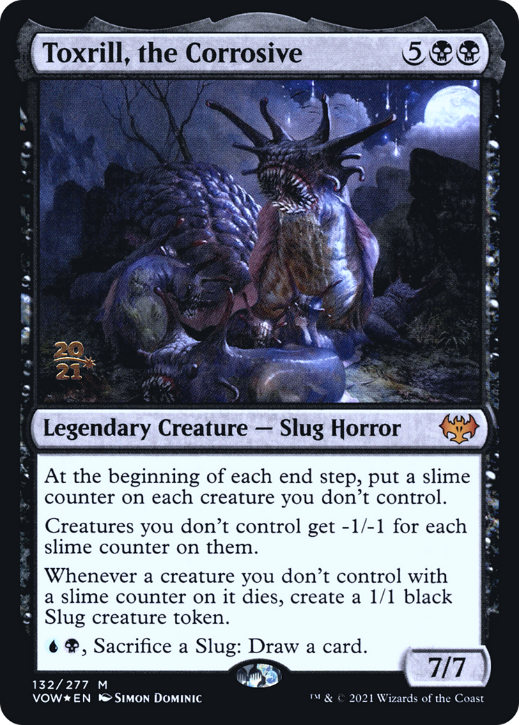 Toxrill, the Corrosive (PRE-132) [Innistrad: Crimson Vow Promos] Foil MTG Single Wizards of the Coast