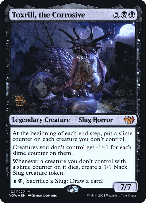 Toxrill, the Corrosive (PRE-132) [Innistrad: Crimson Vow Promos] Foil MTG Single Wizards of the Coast