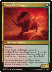 Invasion of Ergamon // Truga Cliffcharger (MOM-233) [March of the Machine] Foil MTG Single Wizards of the Coast
