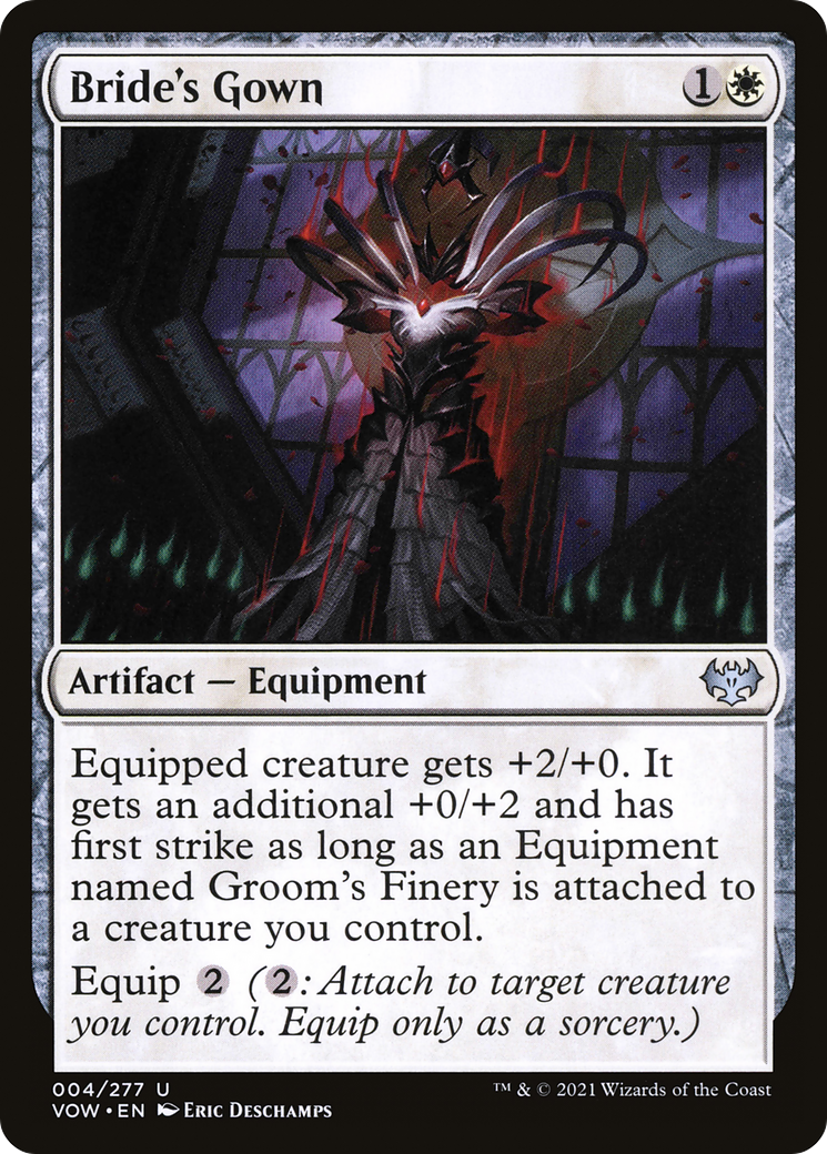 Bride's Gown (VOW-004) [Innistrad: Crimson Vow] Foil MTG Single Wizards of the Coast