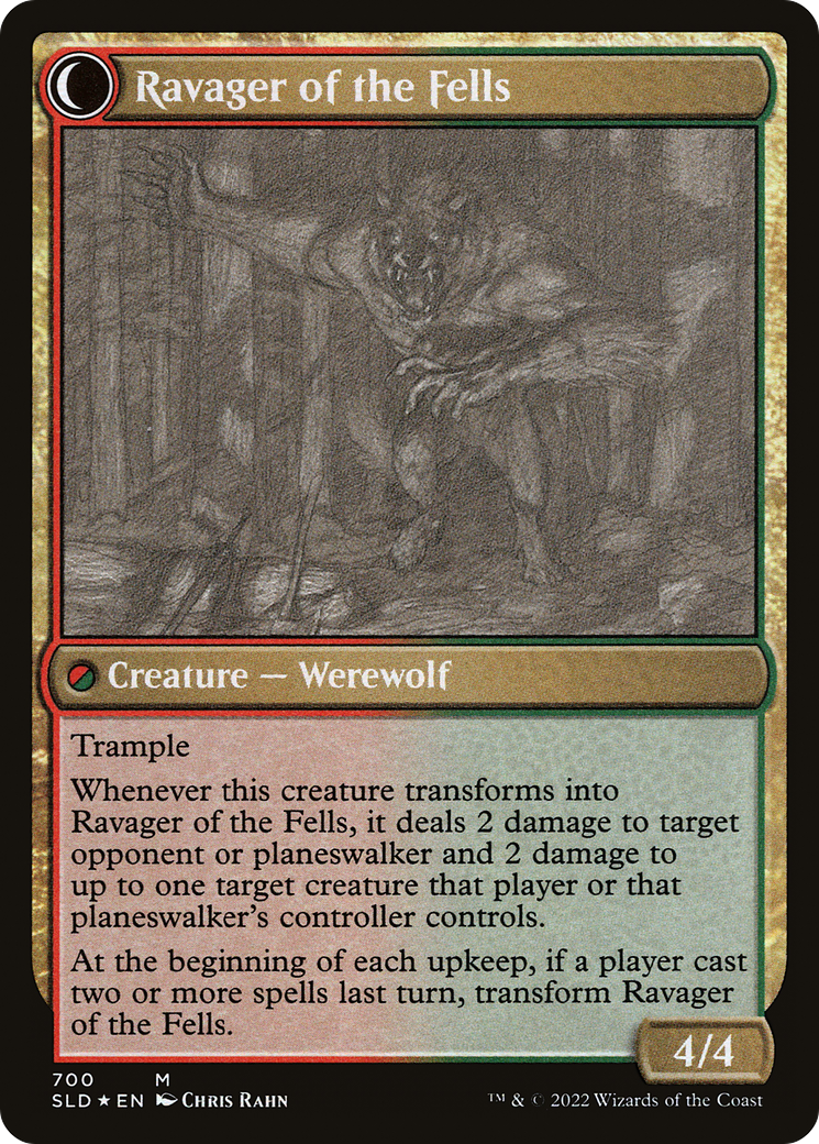Huntmaster of the Fells (Sketch Showcase) (SLD-700) [Secret Lair] Drop Foil MTG Single Wizards of the Coast