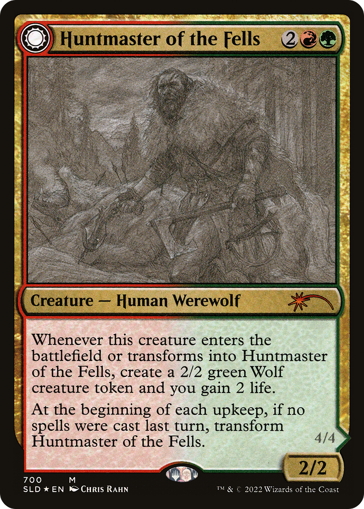Huntmaster of the Fells (Sketch Showcase) (SLD-700) [Secret Lair] Drop MTG Single Wizards of the Coast