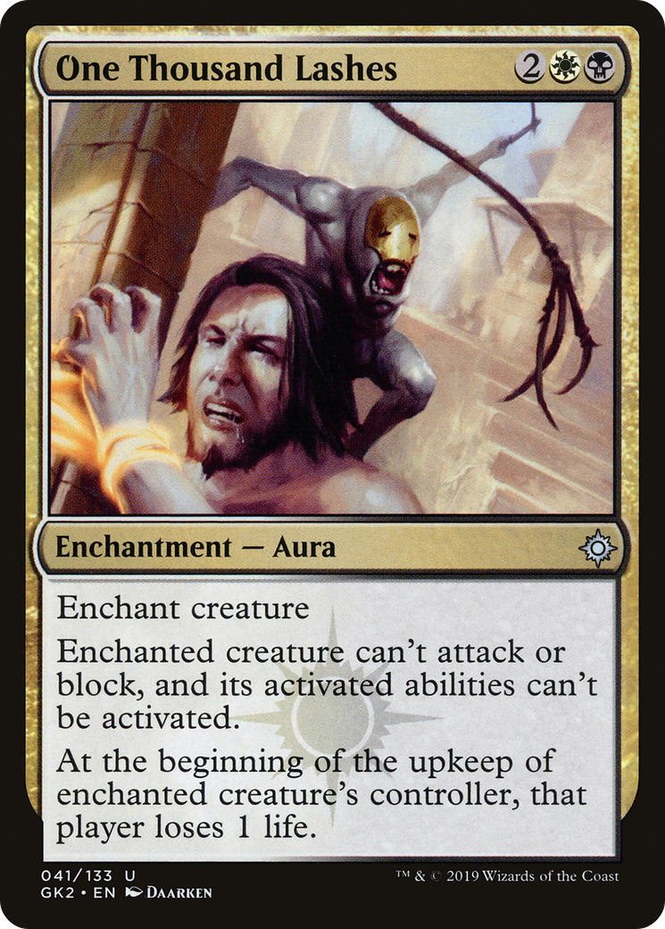 One Thousand Lashes (GK2-041) [Misc] RNA Guild Kit MTG Single Wizards of the Coast