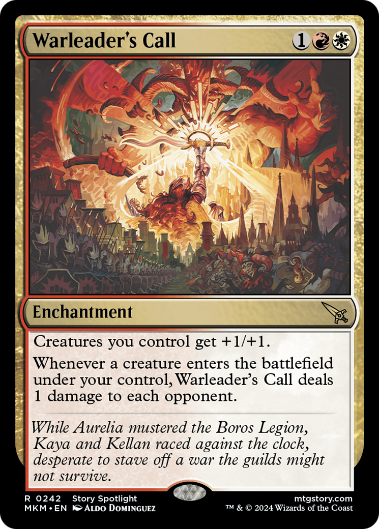 Warleader's Call (MKM-242) [Murders at Karlov Manor] Foil MTG Single Murders at Karlov Manor