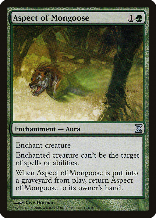 Aspect of Mongoose (TSP-191) [Time Spiral] MTG Single Wizards of the Coast