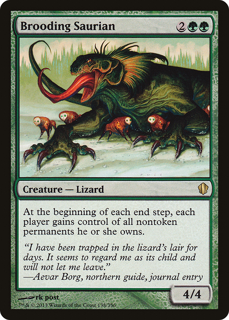 Brooding Saurian [Commander 2013] MTG Single Magic: The Gathering   