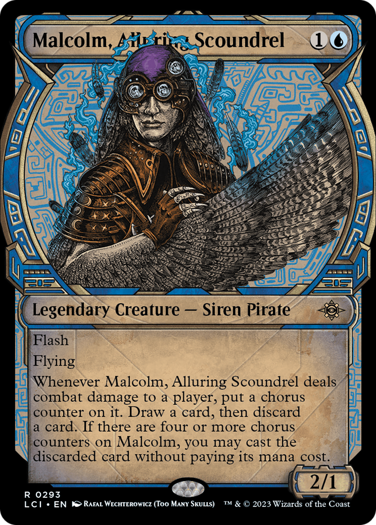 Malcolm, Alluring Scoundrel (LCI-293) [The Lost Caverns of Ixalan] (Showcase) Foil MTG Single Wizards of the Coast