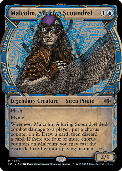 Malcolm, Alluring Scoundrel (LCI-293) [The Lost Caverns of Ixalan] (Showcase) MTG Single Wizards of the Coast