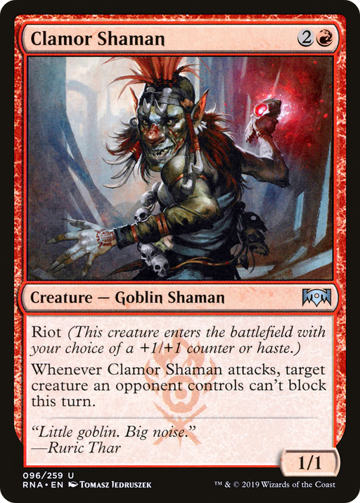 Clamor Shaman (RNA-096) [Ravnica Allegiance] Foil MTG Single Wizards of the Coast