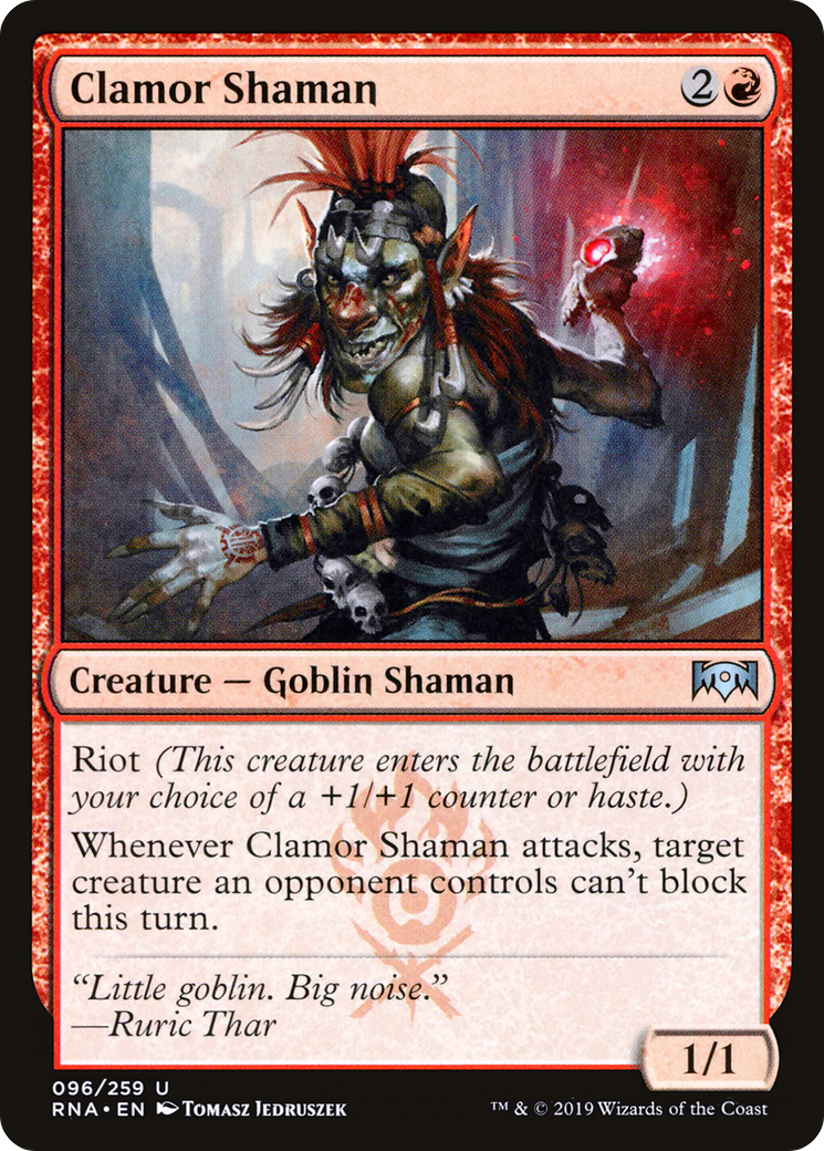 Clamor Shaman (RNA-096) [Ravnica Allegiance] MTG Single Wizards of the Coast