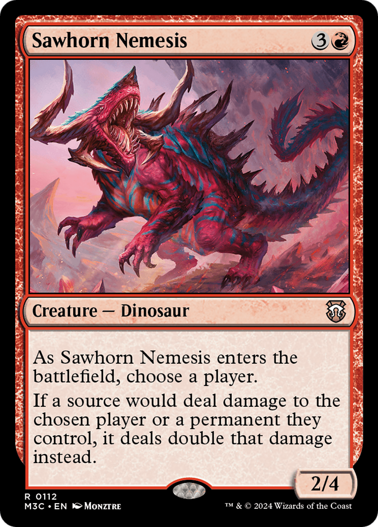 Sawhorn Nemesis (M3C-112) [Modern Horizons 3 Commander] MTG Single Wizards of the Coast