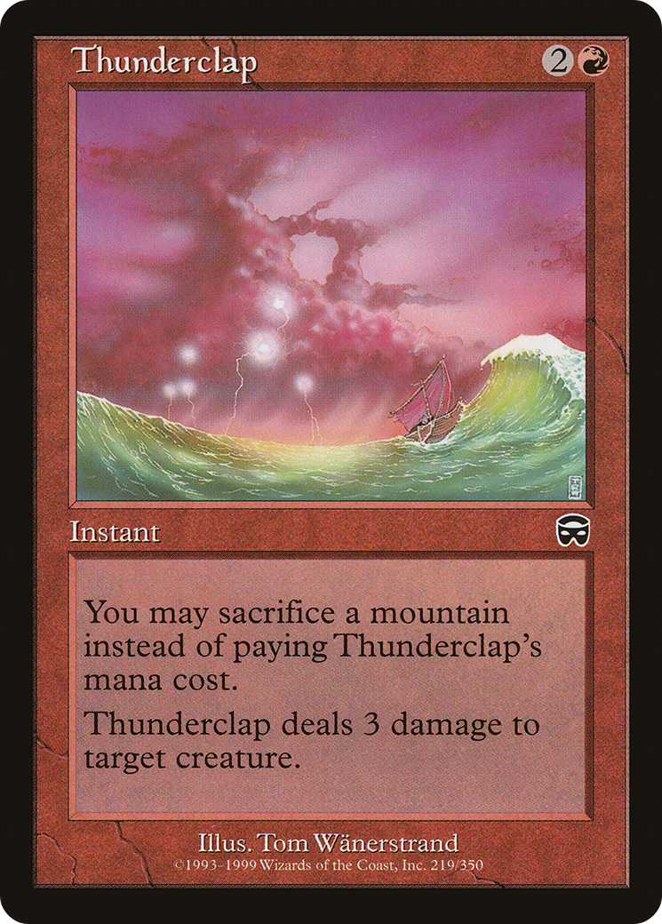 Thunderclap (MMQ-219) [Mercadian Masques] Foil MTG Single Wizards of the Coast