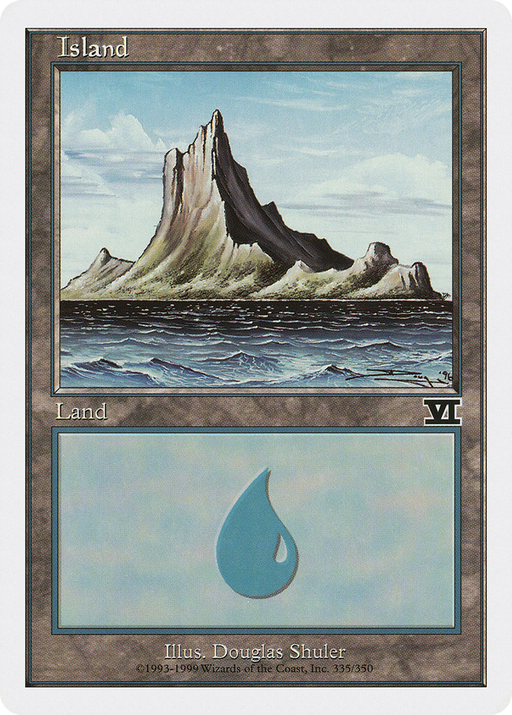 Island (6ED-335) [Classic Sixth Edition] MTG Single Wizards of the Coast