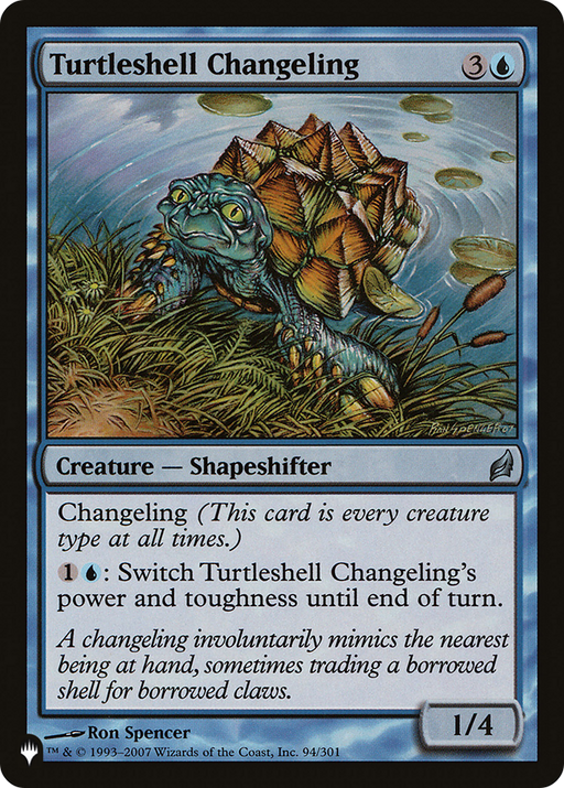 Turtleshell Changeling (LIST-LRW-94) [Mystery Booster] The List MTG Single Wizards of the Coast