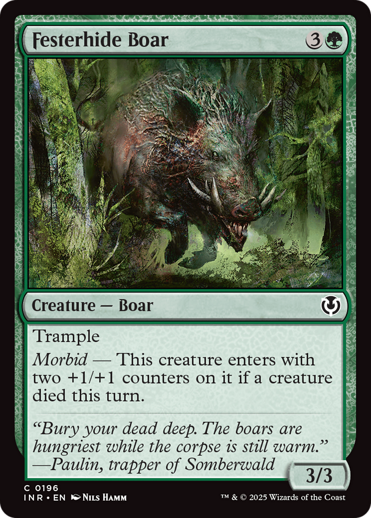 Festerhide Boar (INR-196) [Innistrad Remastered] Foil MTG Single Wizards of the Coast