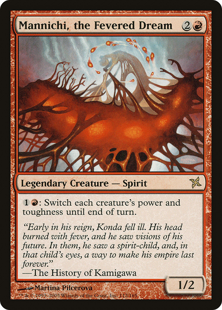 Mannichi, the Fevered Dream (BOK-112) [Betrayers of Kamigawa] Foil MTG Single Wizards of the Coast