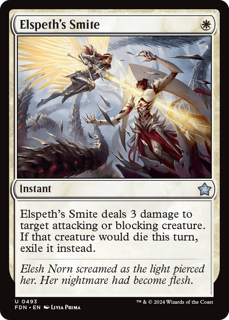 Elspeth's Smite (FDN-493) [Foundations] MTG Single Wizards of the Coast