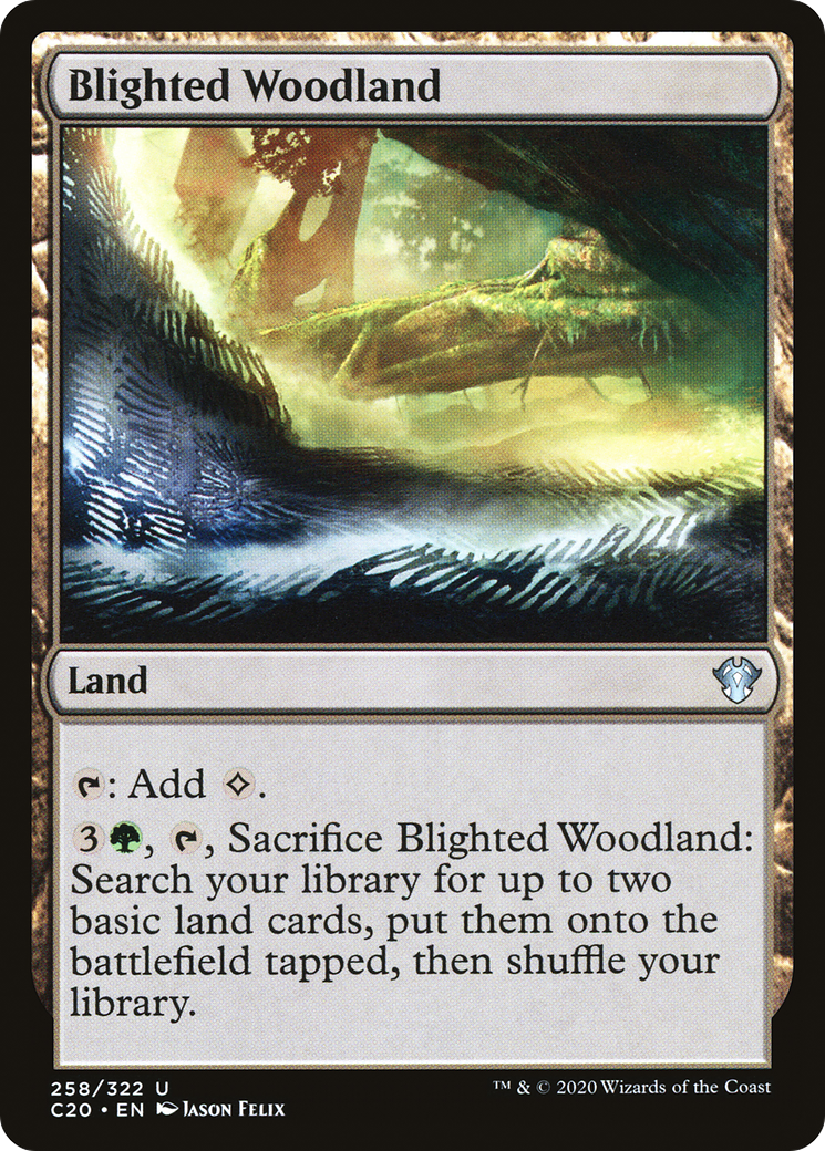 Blighted Woodland (C20-258) [Commander 2020] MTG Single Wizards of the Coast