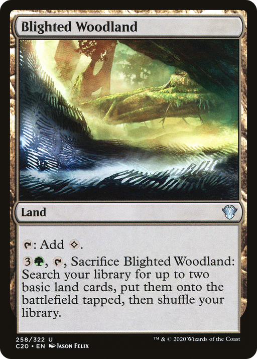 Blighted Woodland (C20-258) [Commander 2020] MTG Single Wizards of the Coast