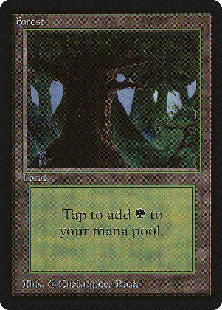 Forest (LEB-302) [Oldschool] Limited Edition Beta MTG Single Wizards of the Coast