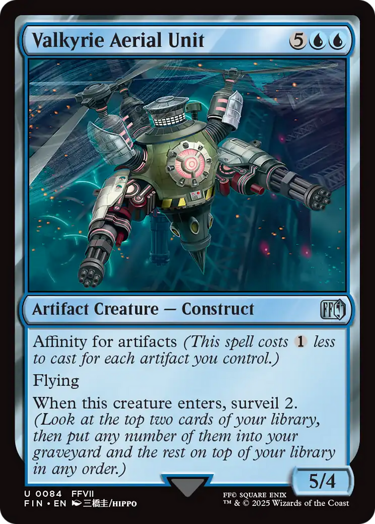 Valkyrie Aerial Unit (FIN-084) [FINAL FANTASY] Foil MTG Single Wizards of the Coast