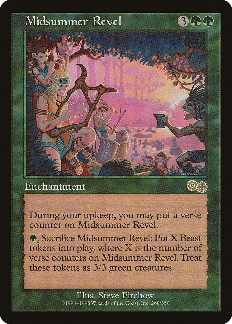 Midsummer Revel (USG-268) [Urza's Saga] MTG Single Wizards of the Coast