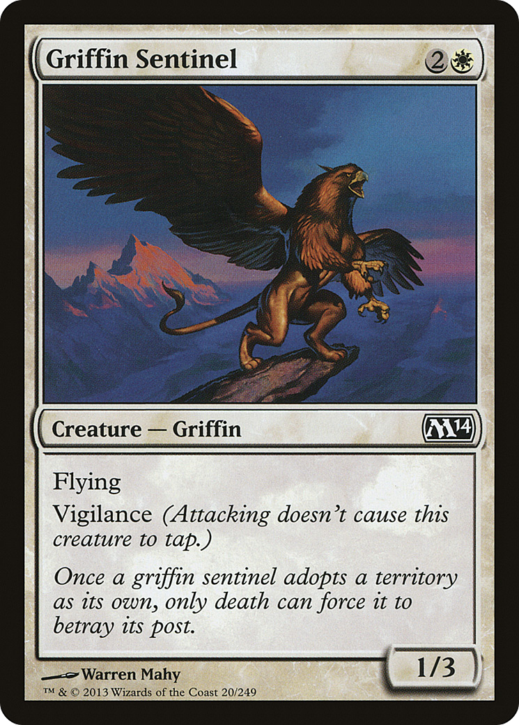 Griffin Sentinel (M14-020) [Magic 2014] MTG Single Wizards of the Coast