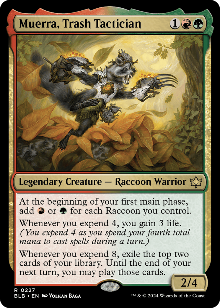 Muerra, Trash Tactician (BLB-227) [Bloomburrow] Foil MTG Single Wizards of the Coast