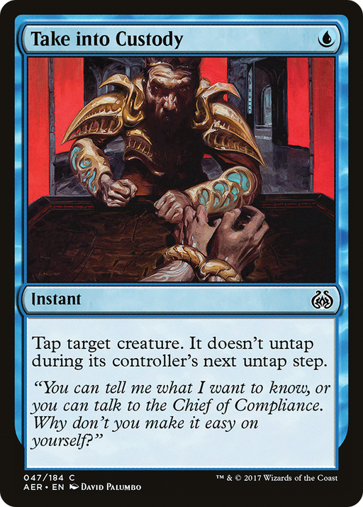 Take into Custody (AER-047) [Aether Revolt] MTG Single Wizards of the Coast