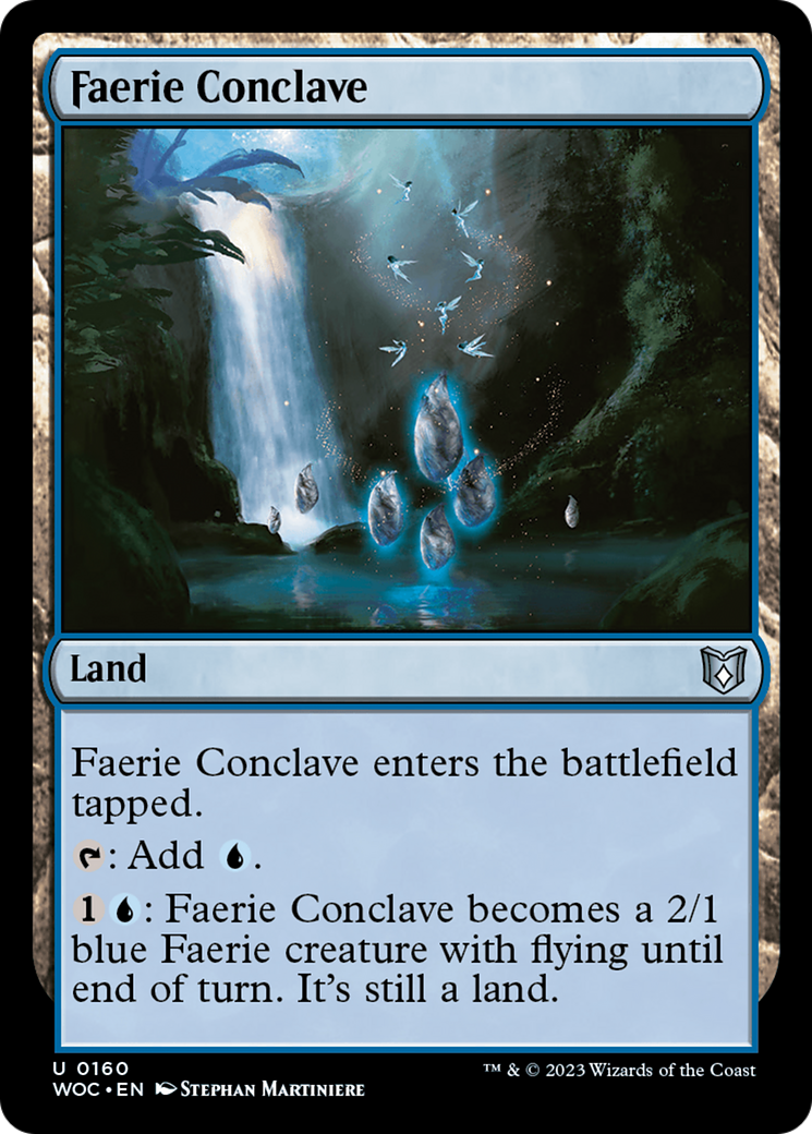 Faerie Conclave (WOC-160) [Wilds of Eldraine Commander] MTG Single Wizards of the Coast