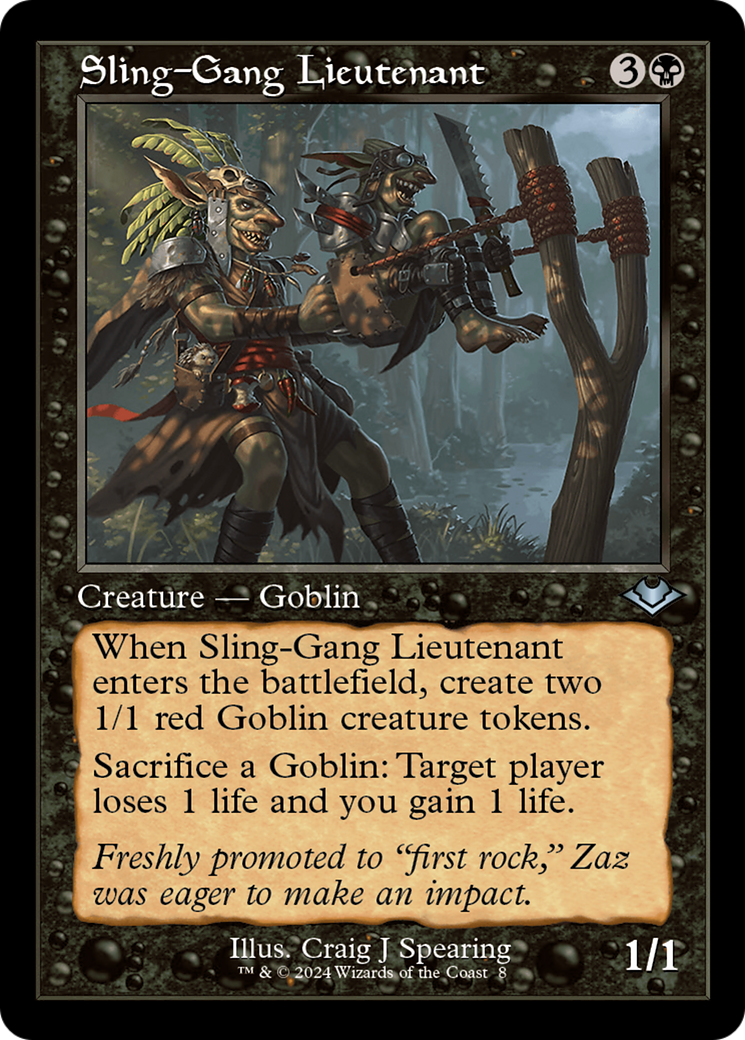 Sling-Gang Lieutenant (MH1-008) [Modern Horizons 2 Timeshifts] Foil MTG Single Wizards of the Coast