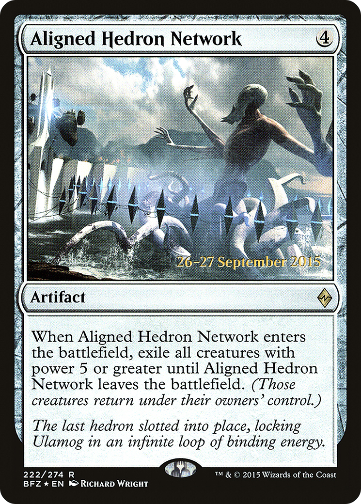 Aligned Hedron Network (PRE-222) [Battle for Zendikar Promos] Foil MTG Single Wizards of the Coast