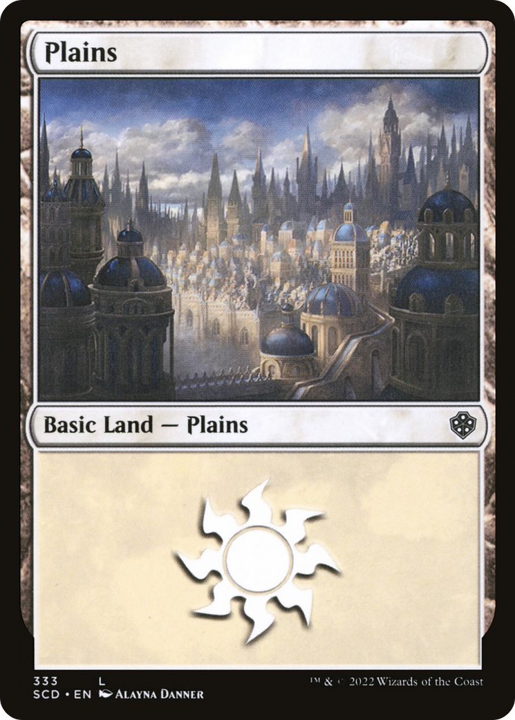 Plains (333) (SCD-333) [Starter Commander Decks] MTG Single Wizards of the Coast