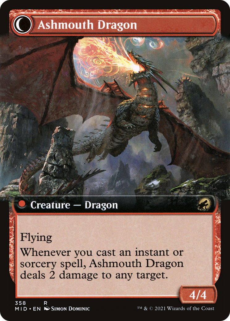 Smoldering Egg (MID-358) [Innistrad: Midnight Hunt] (Extended Art) MTG Single Wizards of the Coast