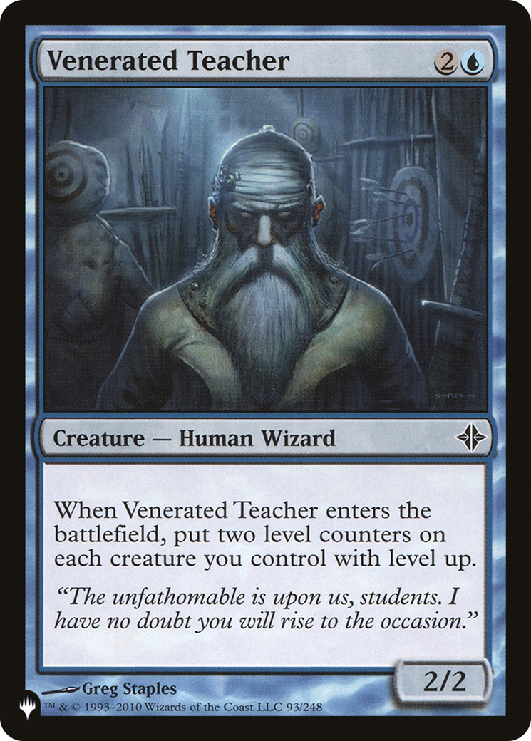 Venerated Teacher (LIST-ROE-93) [Mystery Booster] The List MTG Single Wizards of the Coast