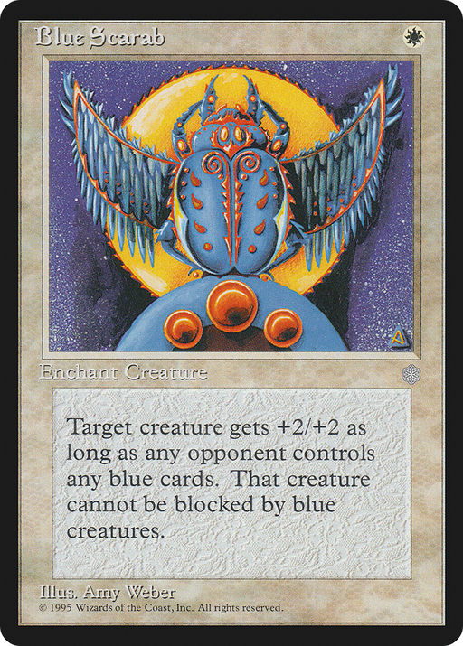 Blue Scarab (ICE-) [Ice Age] MTG Single Wizards of the Coast