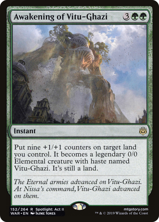 Awakening of Vitu-Ghazi (WAR-152) [War of the Spark] MTG Single Wizards of the Coast